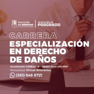Especialización en Daños - CURSADO 2026